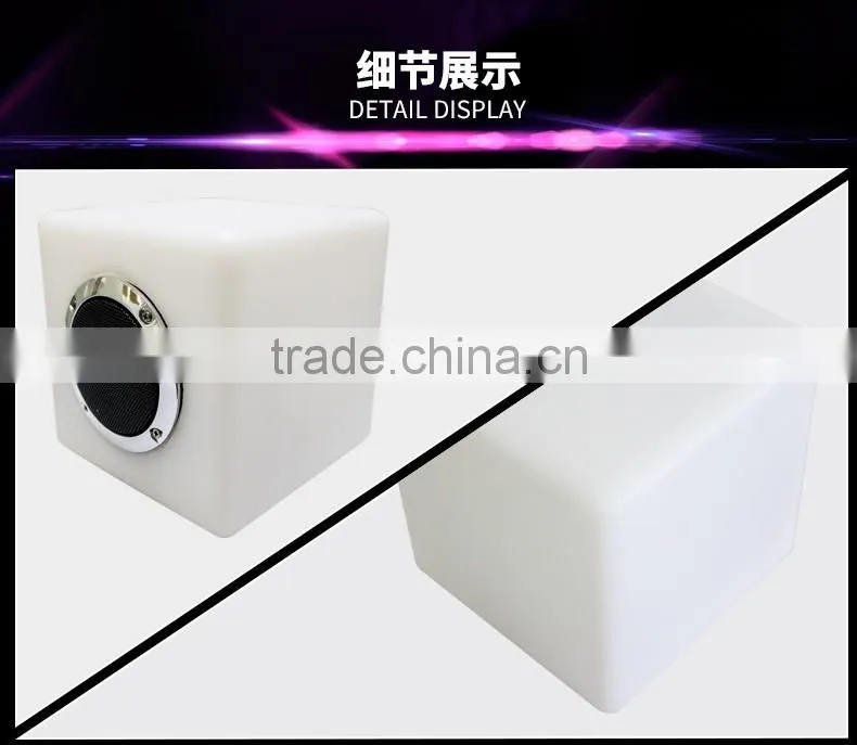 2016 Outdoor portable colorful led bluetooth speakers With LED Light on alibaba express