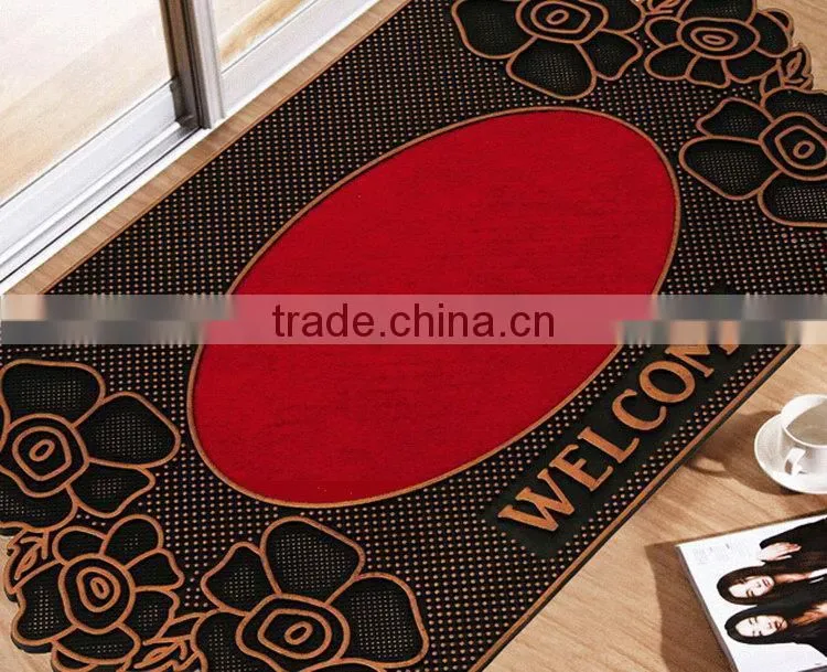 Alibaba china cross texture custom cheap door mat