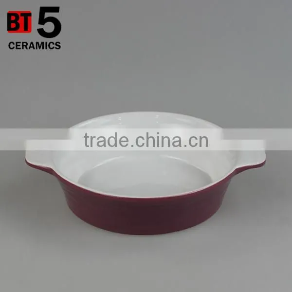 BT5-SD08V stonware purple 24OZ pie plate