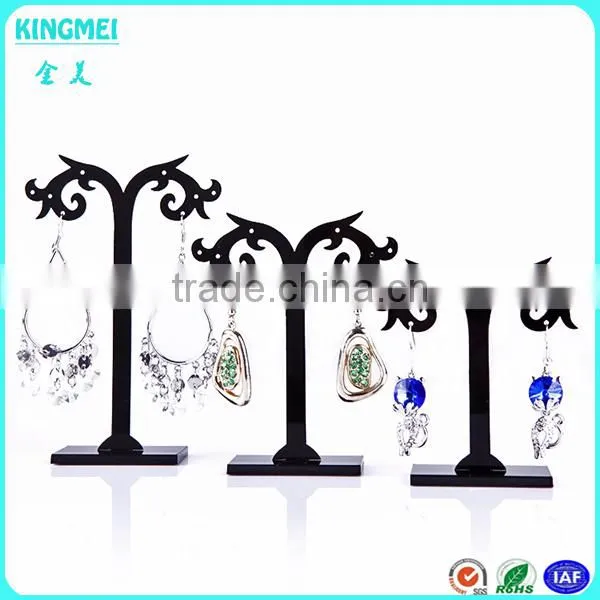 High quality Black tree shape table top earing acrylic display holder for jewelry stores