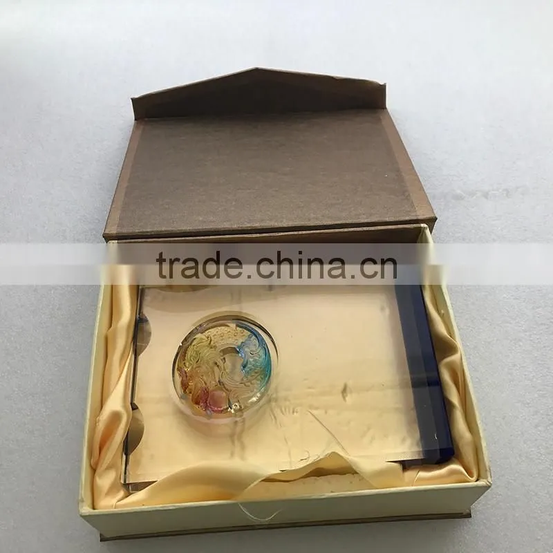 Wholesale transparent Crystal shield award trophy manufacturer