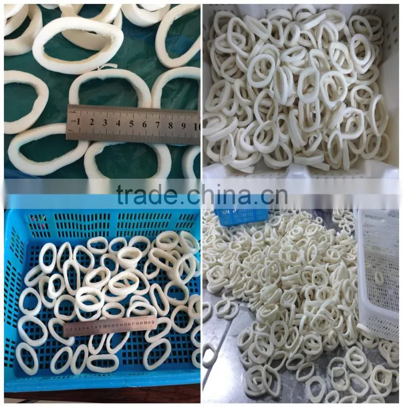 Frozen IQF Pacific squid rings