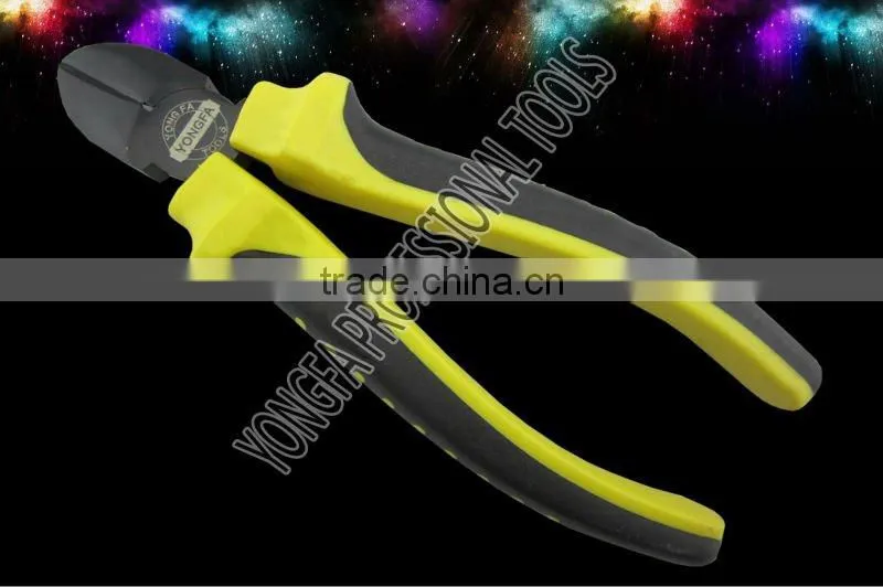 YF2341CR-V drop forged cdiagonal cutting pliers with black nikel plated