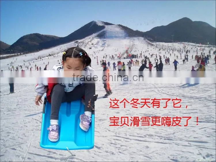 Kids Snow Sled Boat Sledge Glider Toboggan Sliding W/ Brakes Outdoor Sport
