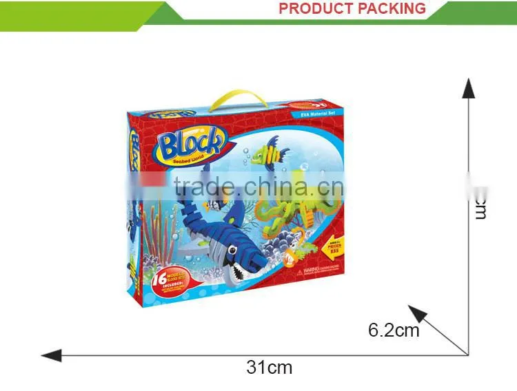 Educational kids toys undersea world large foam building blocks