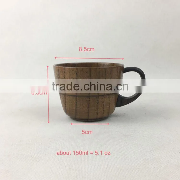 handmade wholesale wooden tea cup without handles
