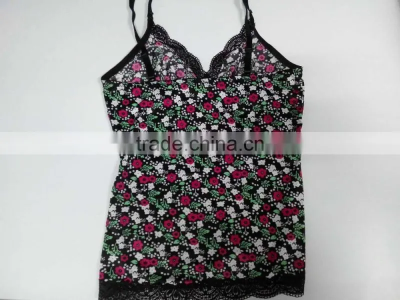 Woman clothes conservative swimwear fabric girls underwear with bra