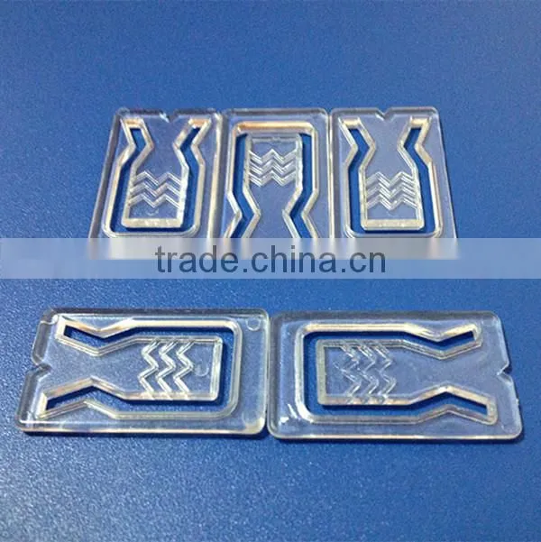 High Quality Square Transparent Plastic Shirt Clip Factory