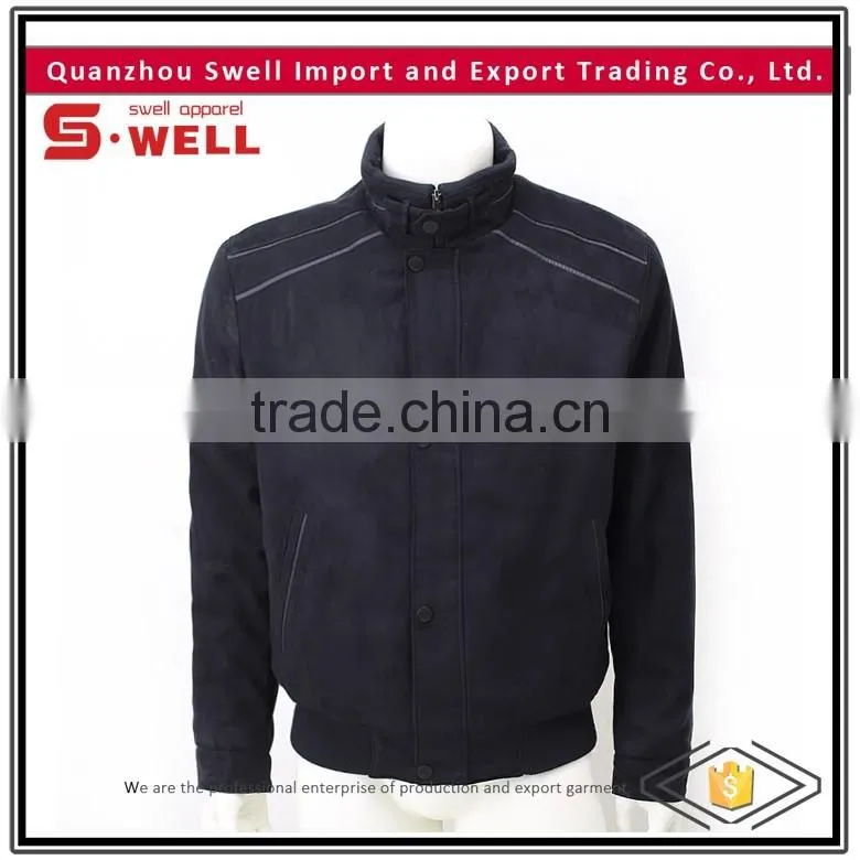 2016 wholesale custom latest design suede jacket for men
