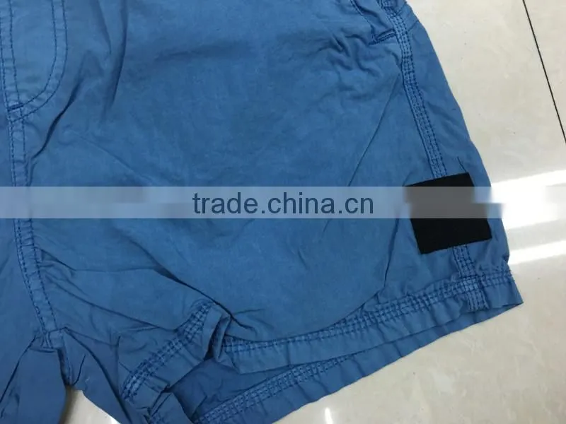 Stock lots clothing children workout shorts wholesale shorts