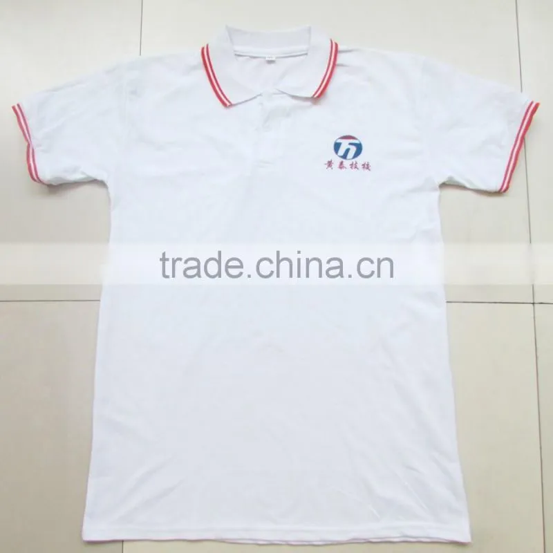Threaded sleeve custom popular polo shirt