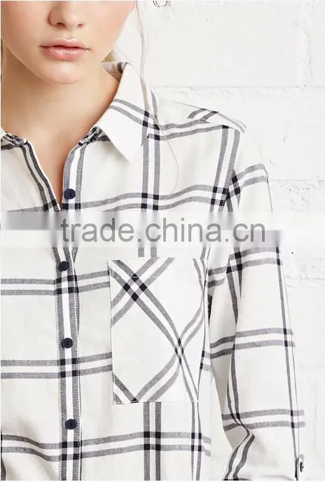 Wholesale Fashion design Lady Casual Long Sleeve Blouse