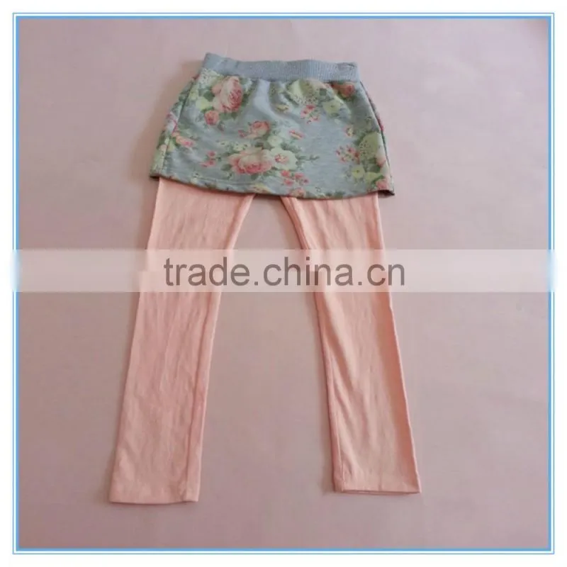 Children girls suits, girl's long sleeve cat decorating t shirt with girls pants skirt, girls skirt leggings