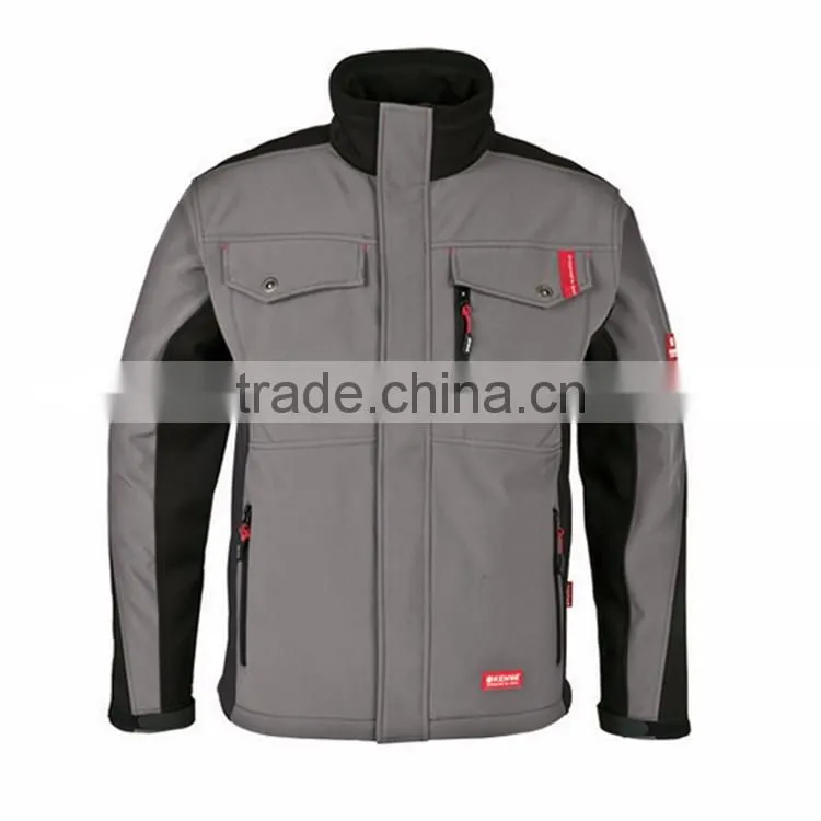 Outdoor gear 3 layer work softshell jacket man coaches jacket