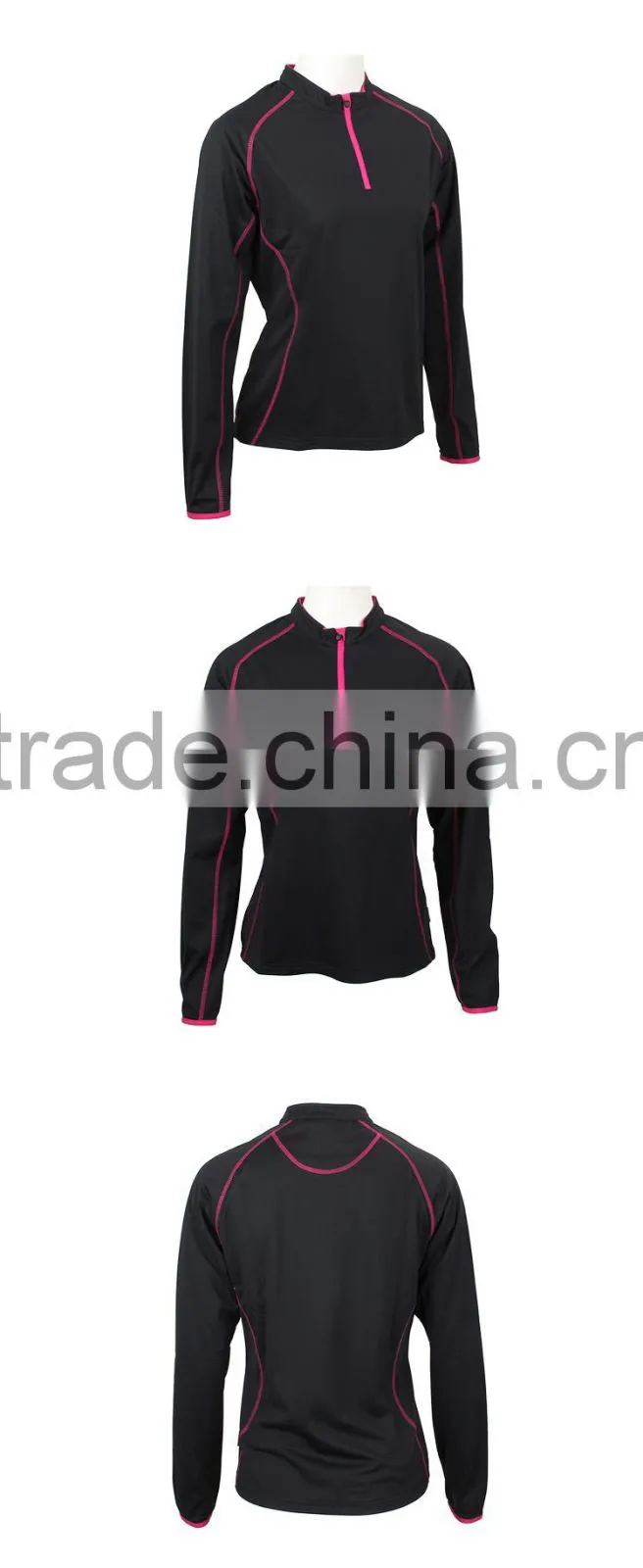 Breathable and Quick-dry Blank Fitness Jersey Gym T-shirt for Ladies