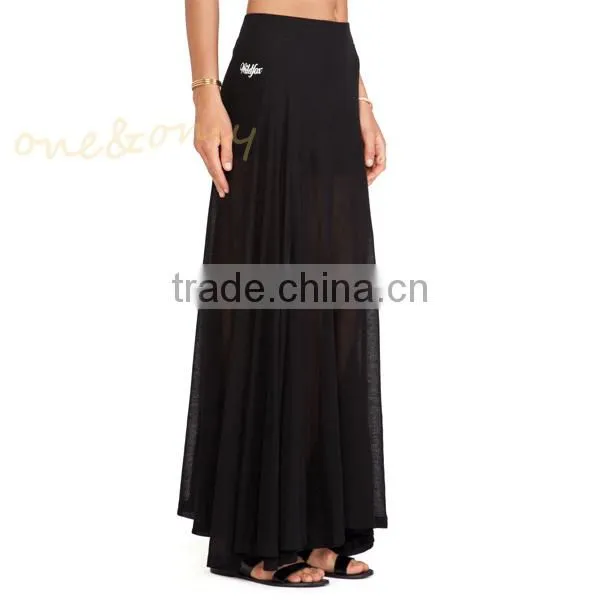 Flared models long asian skirt