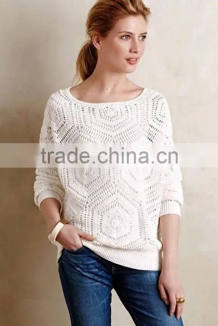 2017 Handmade Ladies Knitted Design Sweater