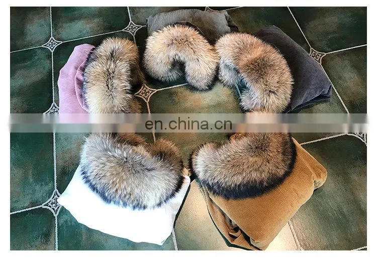 New Arrival Women Monochromatic Jackets and Winter Coats With Corduroy Fabric