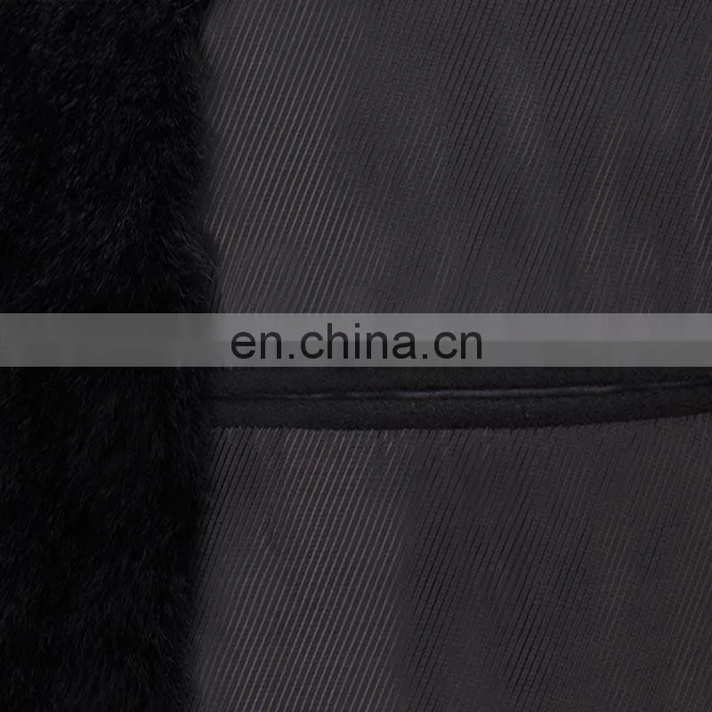 European Style of Men's Wool Blend Coat Slim Fit Double Breasted Middle Long Fashion Winter mens with wool collar