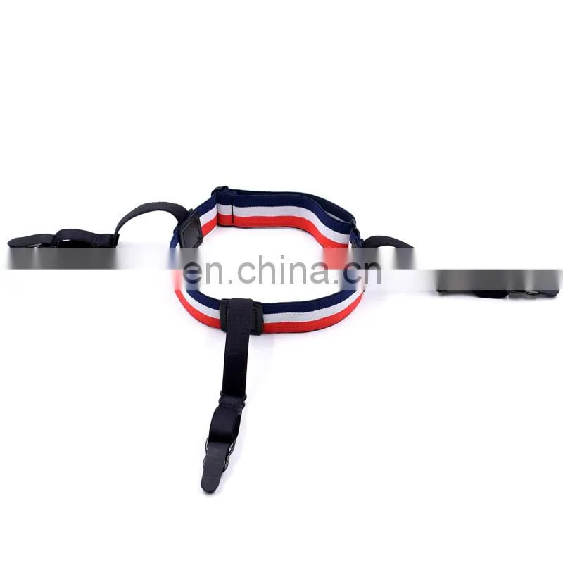 Lastest Design factory Hot sale fashion suspenders garters shirt garters mens shirt stays