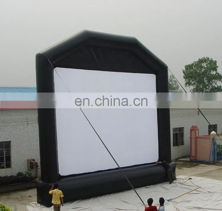 Big Durable PVC Tarpaulin Outdoor Inflatable Movie Screen / Inflatable TV Screen For Sale