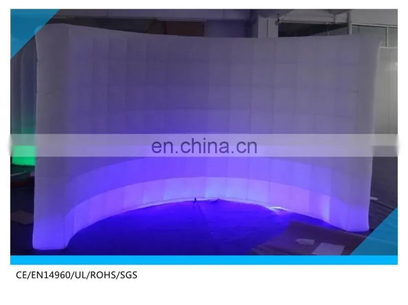 hot sale led inflatable photo booth wall,led photo booth shell