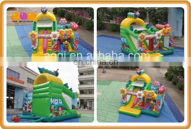 For kids animal playhouse used commercial bee inflatable combo bouncer in2017