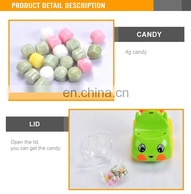 Sweet Candy Toys Plastic Promotional Toy Truck