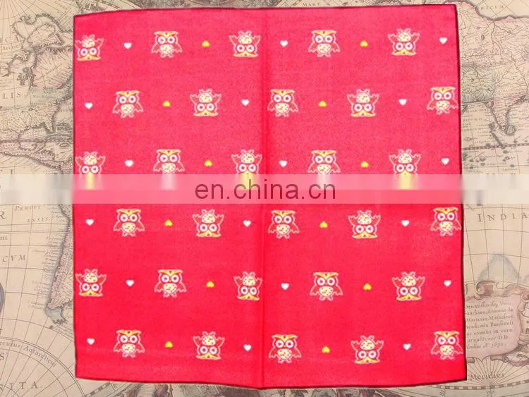 Owl pattern hot sale 100% Cotton Wrapping Cloth Furoshiki