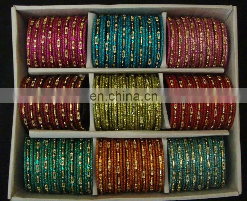 Beautiful White Crystal Studded Glass bangles