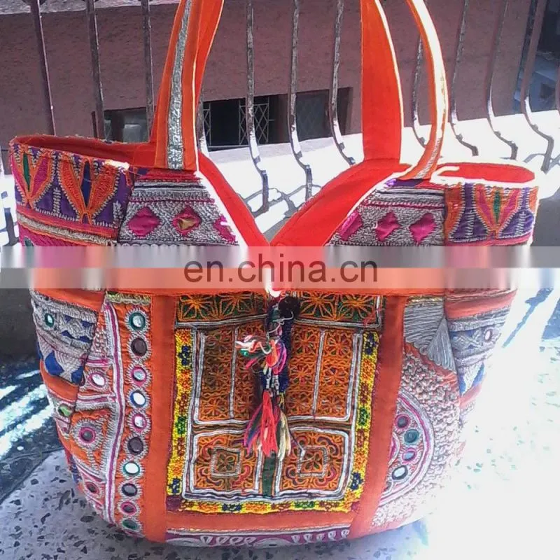 Indian Kantha work Banjara Tote bag#bambuse#gypsy#bohofashion#indiantextiles#indianfabric