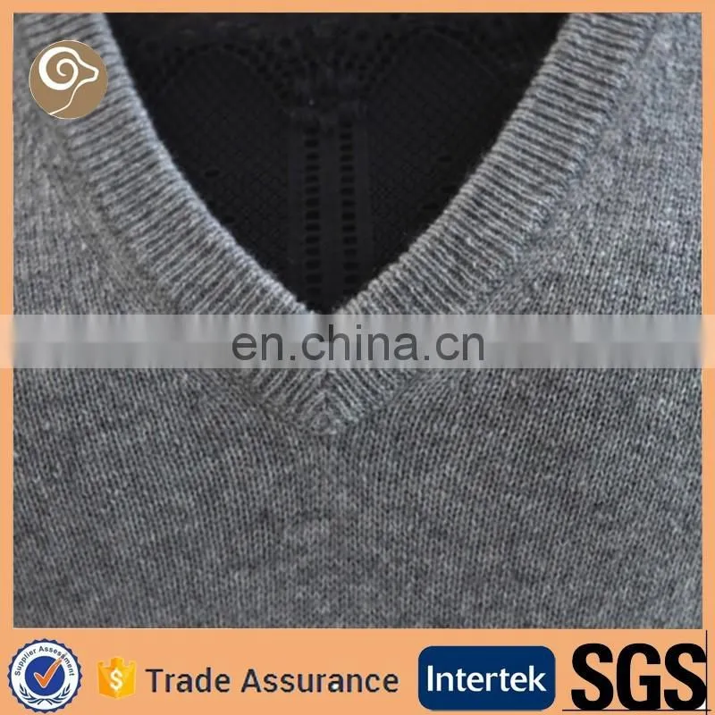 Women wholesale knitted v neck cashmere sweater for sale