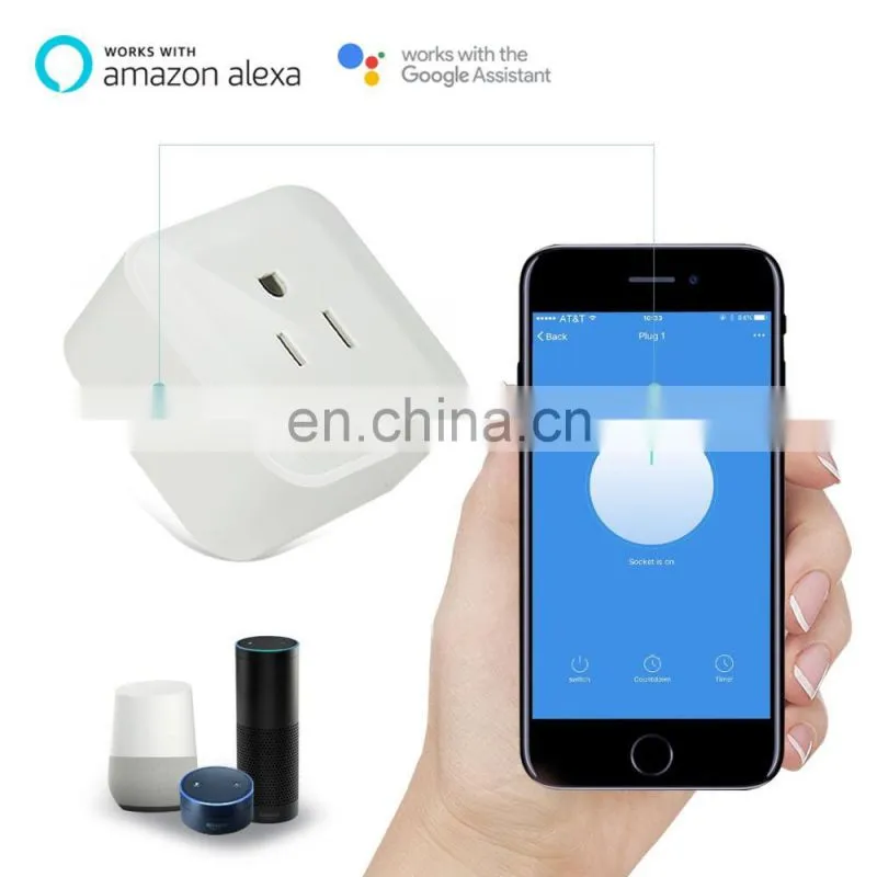 smart wifi switch mini Plug power Wireless WiFi outlet for Amazon Alexa