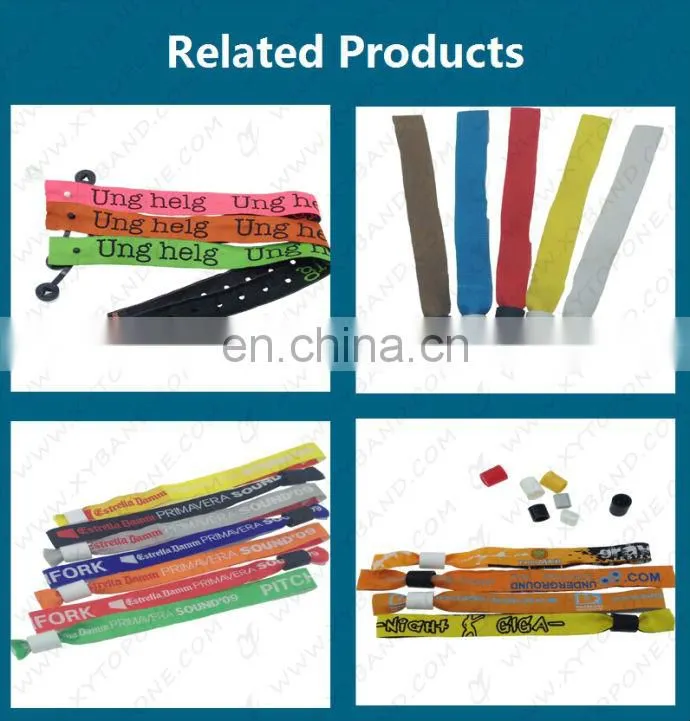 concert fundraiser polyester movement woven wristband
