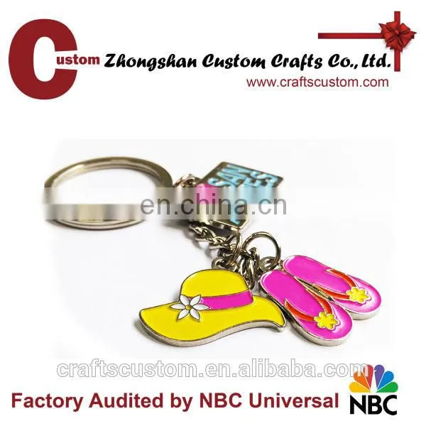 Custom 3D gold police keychain
