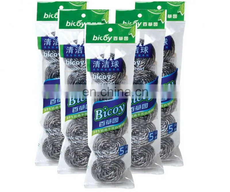 Sponge dish cleaning ball stainless steel wire washing scourer for making machine
