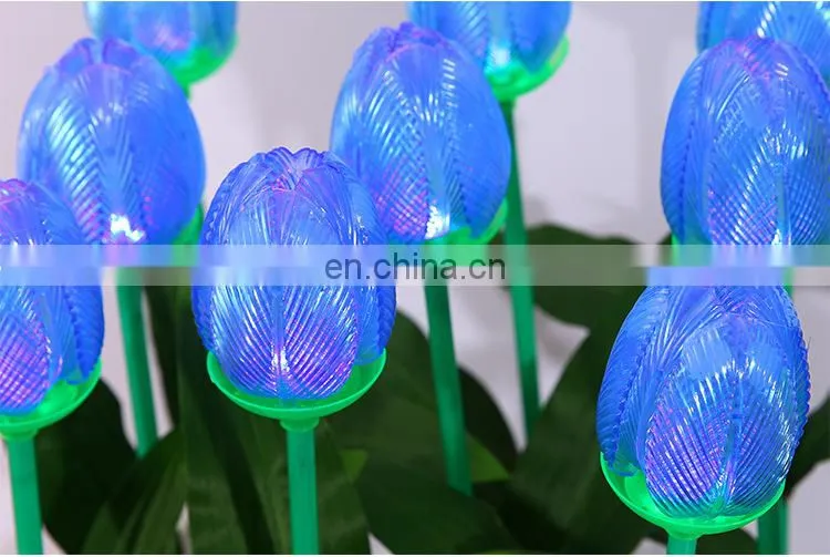 New Solar LED Dream Lantern Tulip Light Outdoor Waterproof Lawn Light LED Easy Light