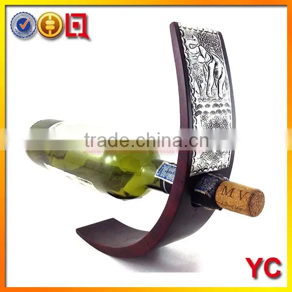 NEw True Fabrications Wall Mount Wine Rack (Holds 9 Bottles)