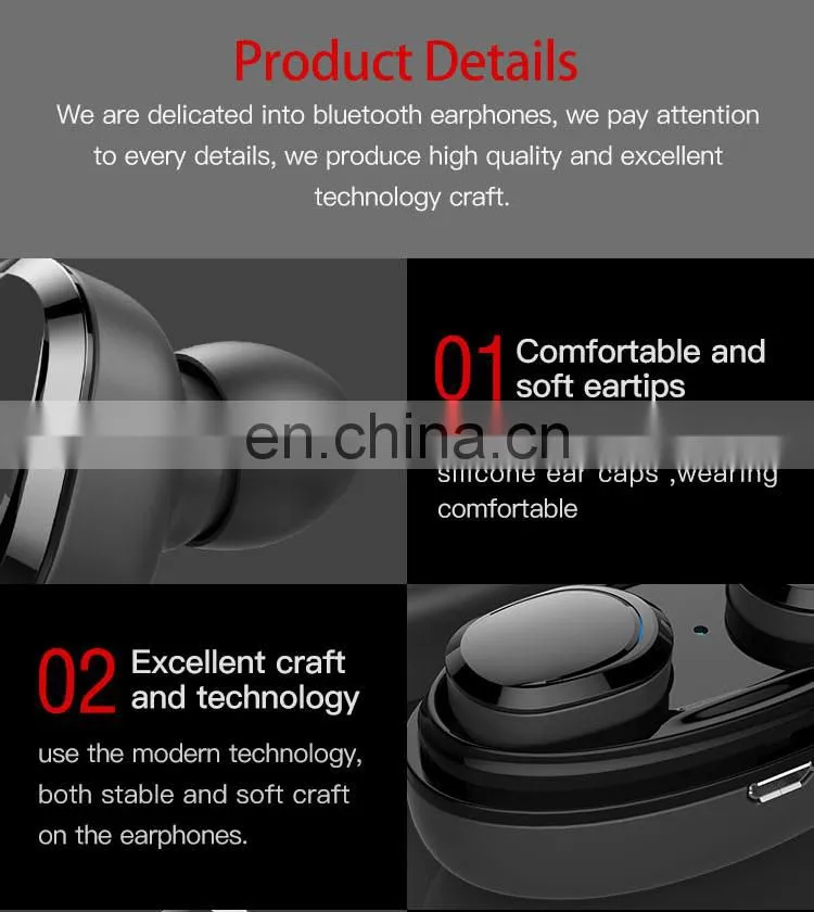 Fei Xin 2021 Earphones Headphones Headsets Earphone Wireless With Charging Compartment New Wireless Headphones