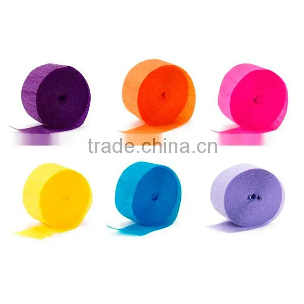 Peach Crepe Paper Streamer Party Decoration SD001