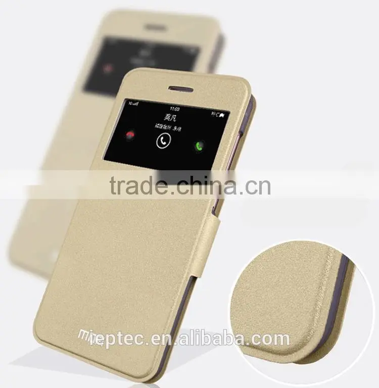 MOFi Original Leather Dot View Case for vivo X6, Mobile Phone Flip Cover Housing for vivo X6