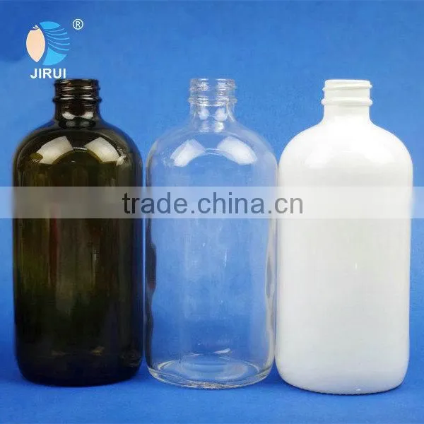 hot sale 500ml round shape glass bottle with caps