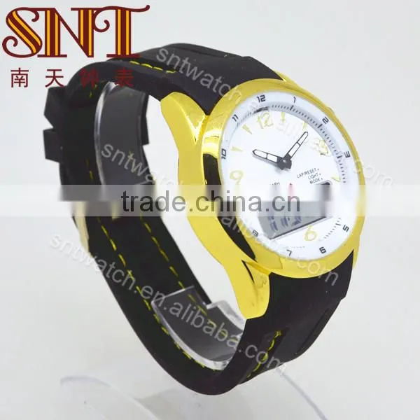 Latest product analog digital watch with metal case