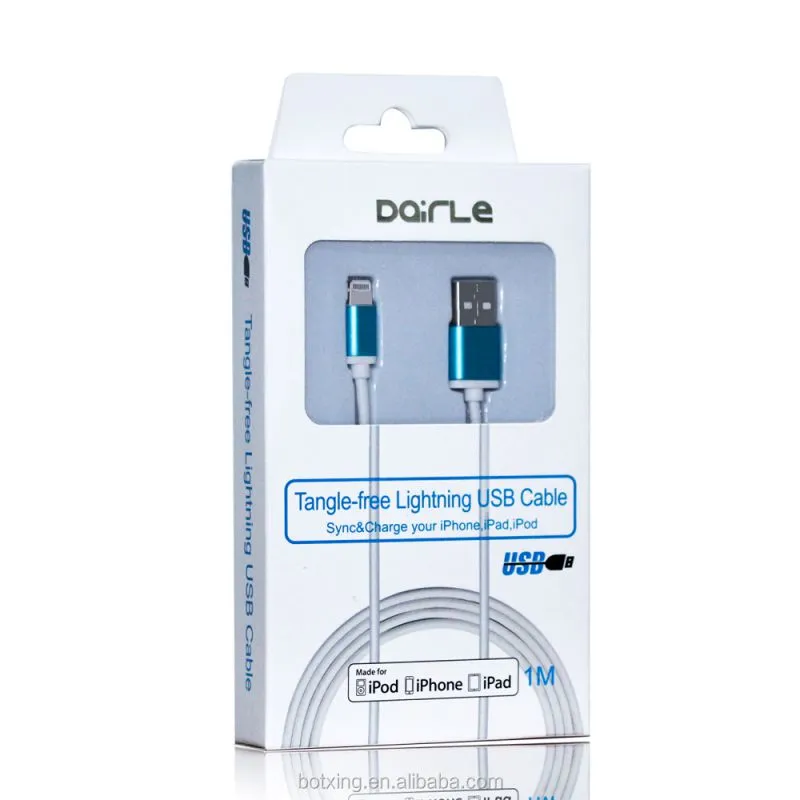 Customize High Quality Mfi Charging Cables For Iphone 8 Accept Logo Printing