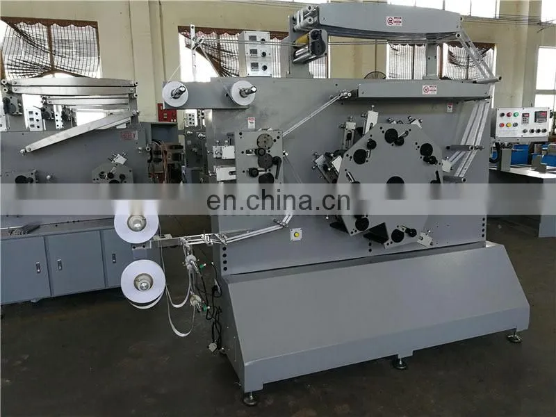 UGS62S 6 front 2 back Color Double Side Automatic Fabric Tape Ribbon Flexo Printing Machine, Clothing Label Flexographic Printer