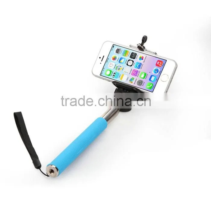 2015 hot selling bluetooth selfie stick with bluetooth remote shutter button