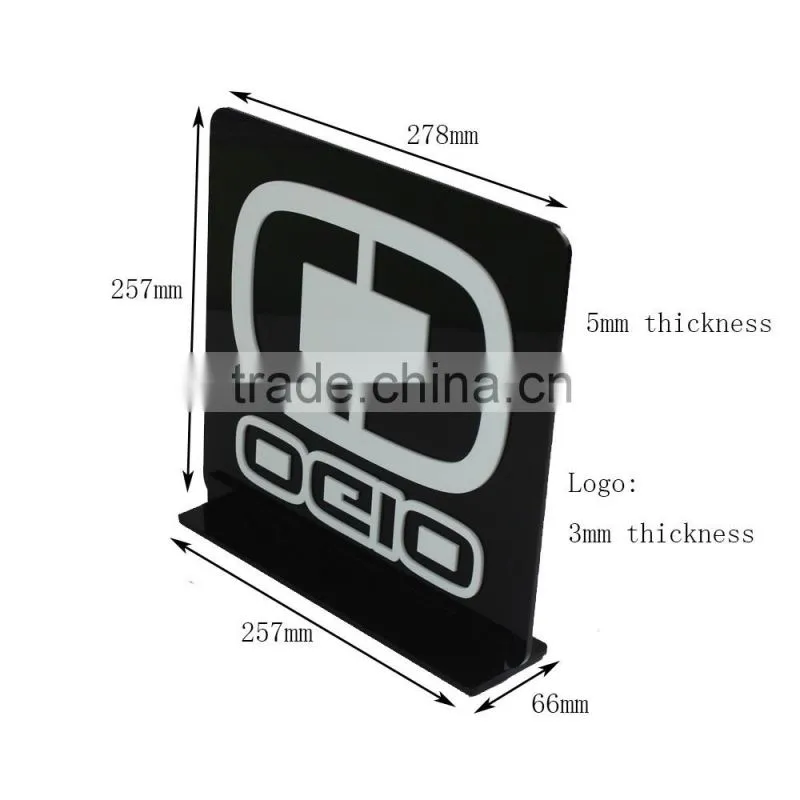 Black Carven Acrylic Letter 3D Acrylic Sign Removable Signage