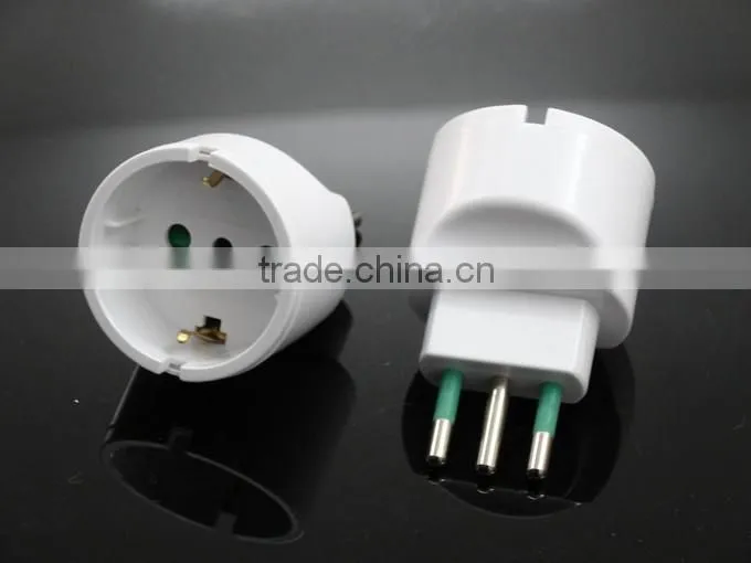 Germany European to Italy Chile Power Plug Adapter Travel Converter Vacation
