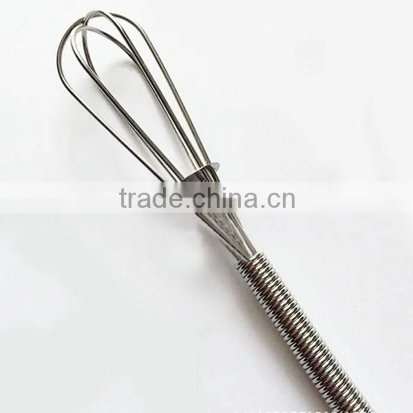 New 2015 creative Stainless Steel Spring Whisk mini egg whisk for Mixing, Blending and Beating