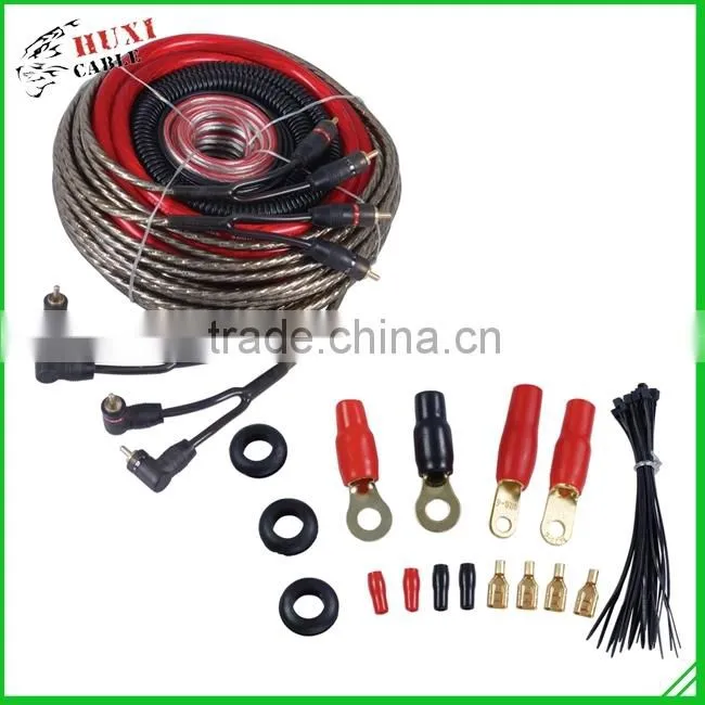 Low Price 8awg Installation Audio 12v Kit Wiring Power Amplifier Kit